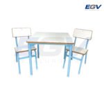 mesa 0,60 x 0,60 x 0,50 azul